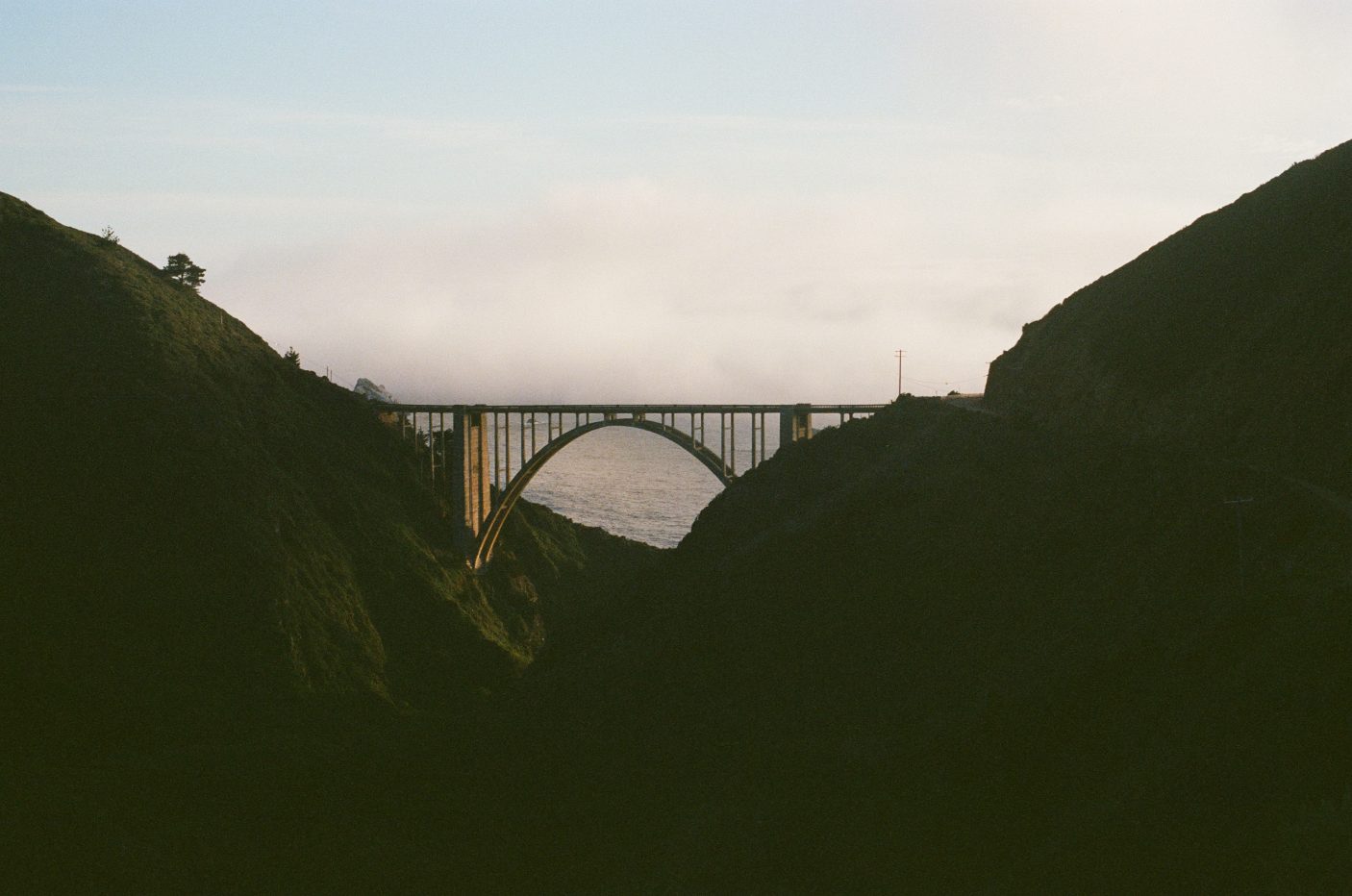 Bixby Creek Bridge at dusk