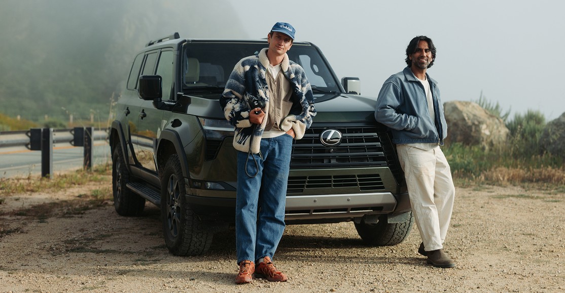 Colin and Samir with the GX 550 on the Big Sur coast