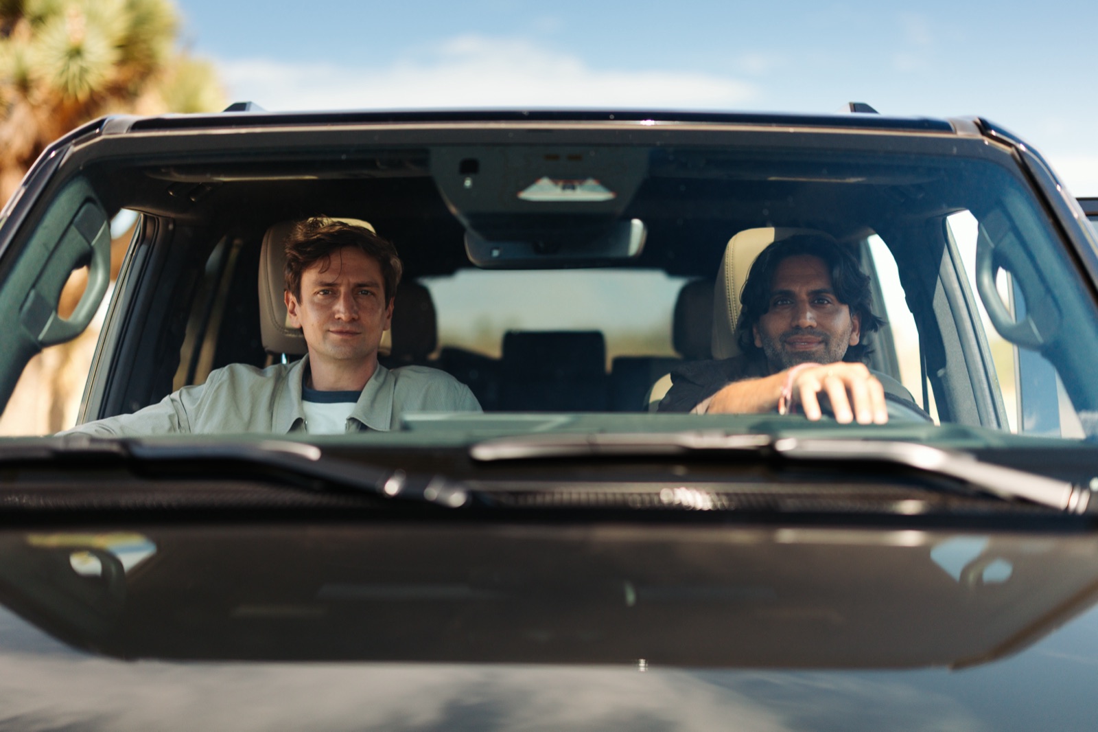 Colin and Samir driving the GX 550